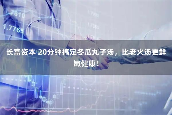 长富资本 20分钟搞定冬瓜丸子汤，比老火汤更鲜嫩健康！